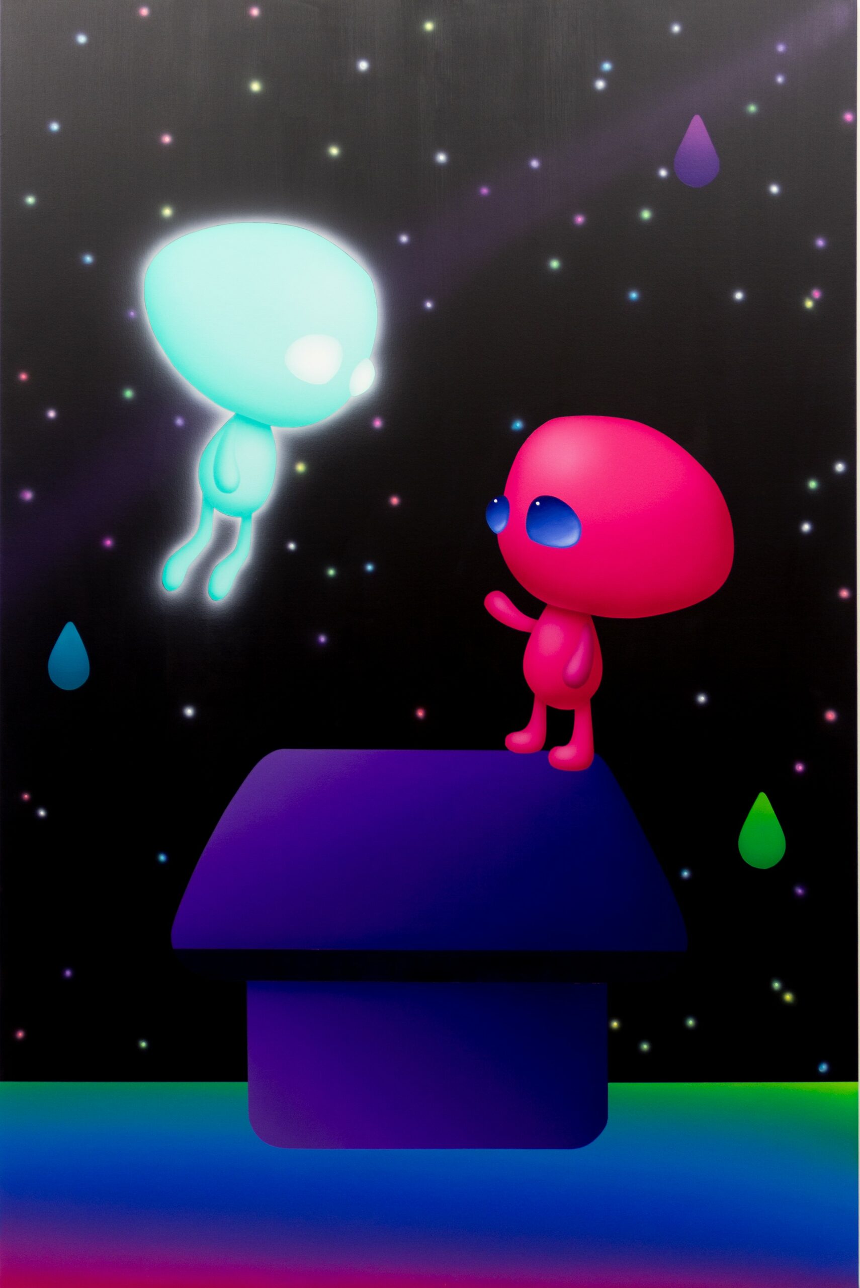 Gemma Holzer A Future That Will Never Exist 180 x 130 cm acrylic and oil on canvas 2022 2022. 9. 22